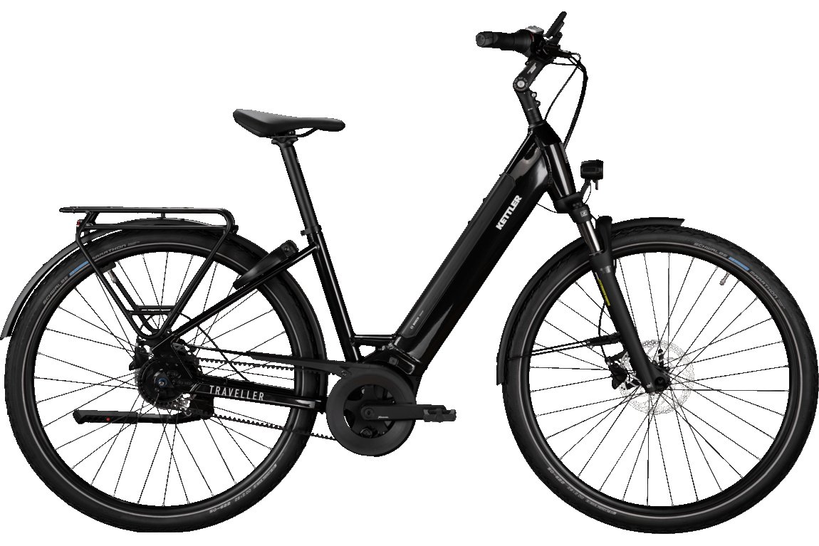 KETTLER Alu-Rad E-TRAVELLER GOLD P5 FL Wave Black Shiny 28 Inch M 2026